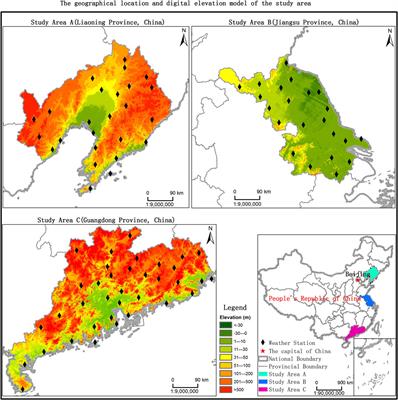 Influence of Variations of Hydrothermal Conditions on Normalized Difference Vegetation Index in Typical Temperature Zones Along the East Coast of China